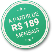 A partir de R$ 189 mensais.